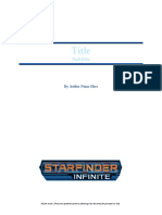 Starfinder Infinite Revised