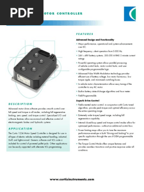 MODEL 1234: Ac Induction Motor Controller | PDF | Electric Motor