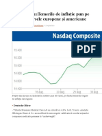 BURSELE LUMIITemerile de Inflaţie Pun Pe Scădere Bursele Europene Şi Americane