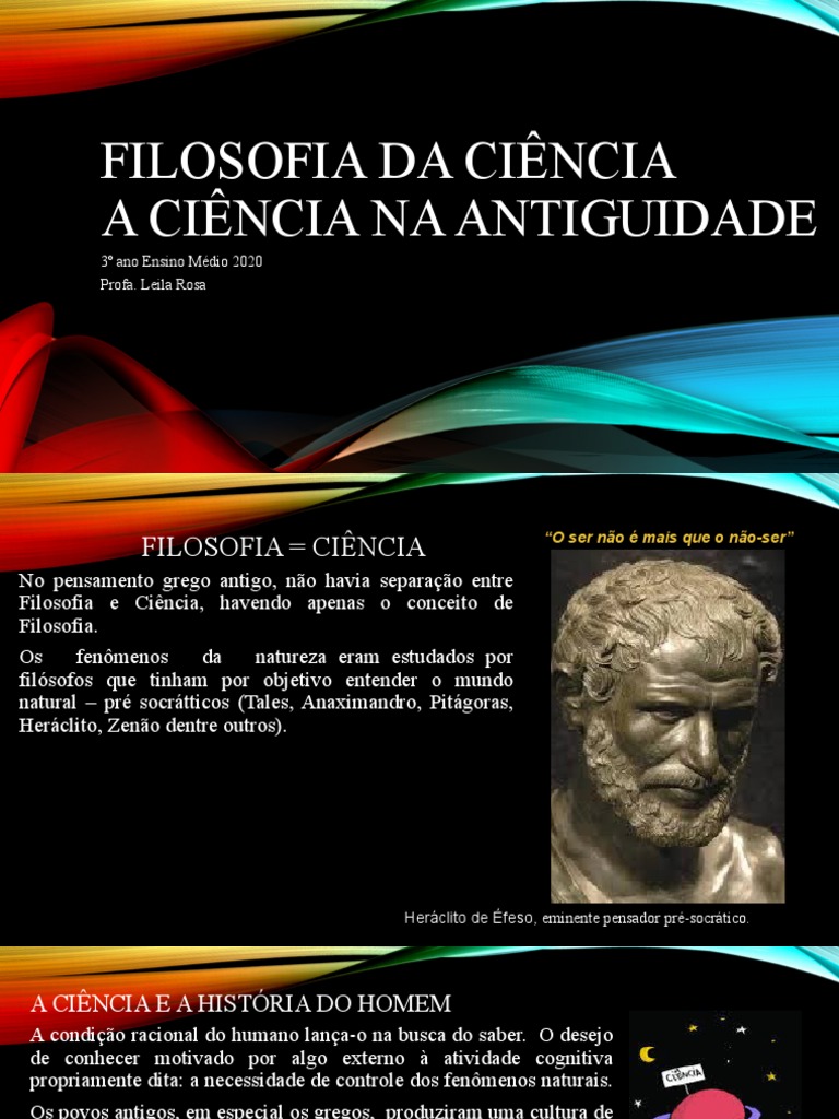 3º Ano - Filosofia Da Ciência - A Ciencia Na Antiguidade. | PDF ...
