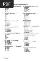 Part 5 Practice: Choose The Word or Phrase That Best Completes Each Sentence. 8