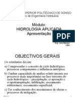 Eng Hidráulica Módulo Hidrologia Aplicada