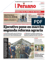 El Peruano: Ejecutivo Pone en Marcha Segunda Reforma Agraria