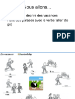 Nous Allons : - Apprendre À Décrire Des Vacances - Faire Des Phrases Avec Le Verbe Aller' (To Go)