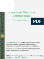 Column and Thin Layer Chromatography: Two Separation Techniques