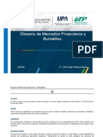 Glosario de Mercados Financieros y Bursátiles. 