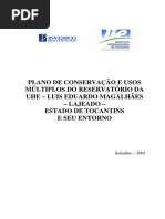 Plano de Consevação e usos múltiplos UHE LEM Lajeado
