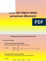 Order Dan Degree Differential Equation
