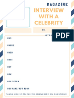 Interview With A Celebrity - Template