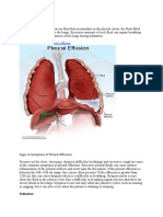Signs, Causes and Treatment of Pleural Effusions