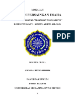 Makalah Hukum Persaingan Usaha (Hpu)