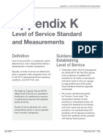 Appendix K Level of Service Standard and Measurements