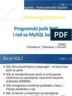 PSI Vezbe07 PHP MySQL