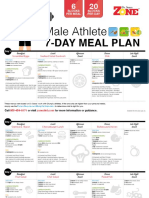 Male Athlete: 7-Day Meal Plan