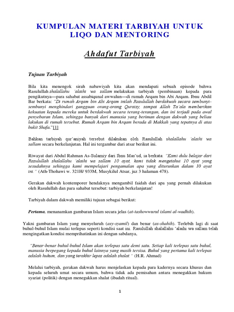 Materi Tarbiyah Pdf
