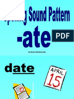 Spelling Sound Pattern - Ate