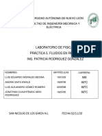 Práctica 5. Fluidos en Reposo