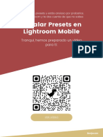 (Lightroom Mobile) Cขmo Instalar Presets (Benjacam)