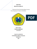 Resume Hukum Jaminan: Diajukan Untuk Memenuhi Tugas Mata Kuliah Hukum Jaminan Dosen Pengampu: Dr. Karim, S.H.,M.Hum