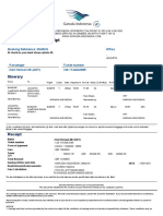 Electronic Ticket Receipt: Itinerary