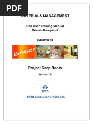 Sap Mm End User Training Manual