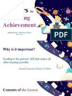 Factors For Reading Achievement by Kenneth DC. Delos Santos