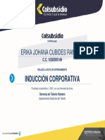 Certificado Induccin Corporativa