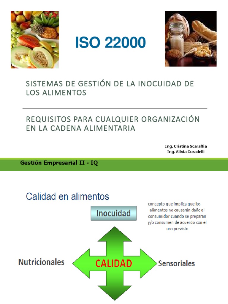 Requisitos de la Norma ISO 22000 | PDF | Análisis de Riesgo y Puntos ...