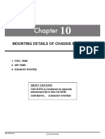 Mounting Details of Chassis Equipment: 1. Fuel Tank 2. Air Tank 3. Exhaust System