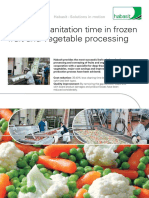 Reducing Sanitation Time in Frozen: Fruit and Vegetable Processing