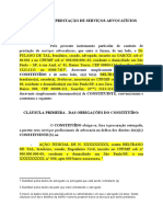 Contrato de Prestação de Serviços Advocatícios