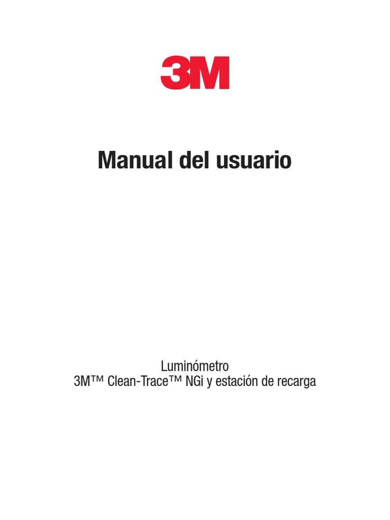 Luminometro 3M DH888805396 PDF Medición Agua