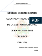 Plan 12095 2015 Informe Rendicion de Cuentas y Transferencia de Gestion