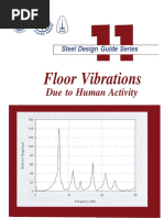 AISC Design Guide 11 - Floor Vibrations Due To Human Activity | PDF