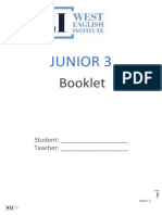Junior 3: Booklet