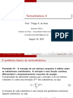 Termodinâmica A: Postulados e entropia