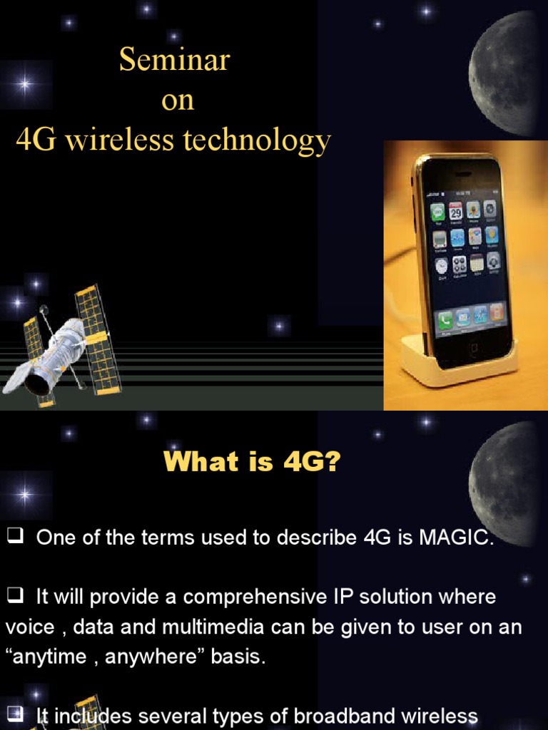 Overview of 4G Wireless Technology | PDF | 4 G | Internet Protocols