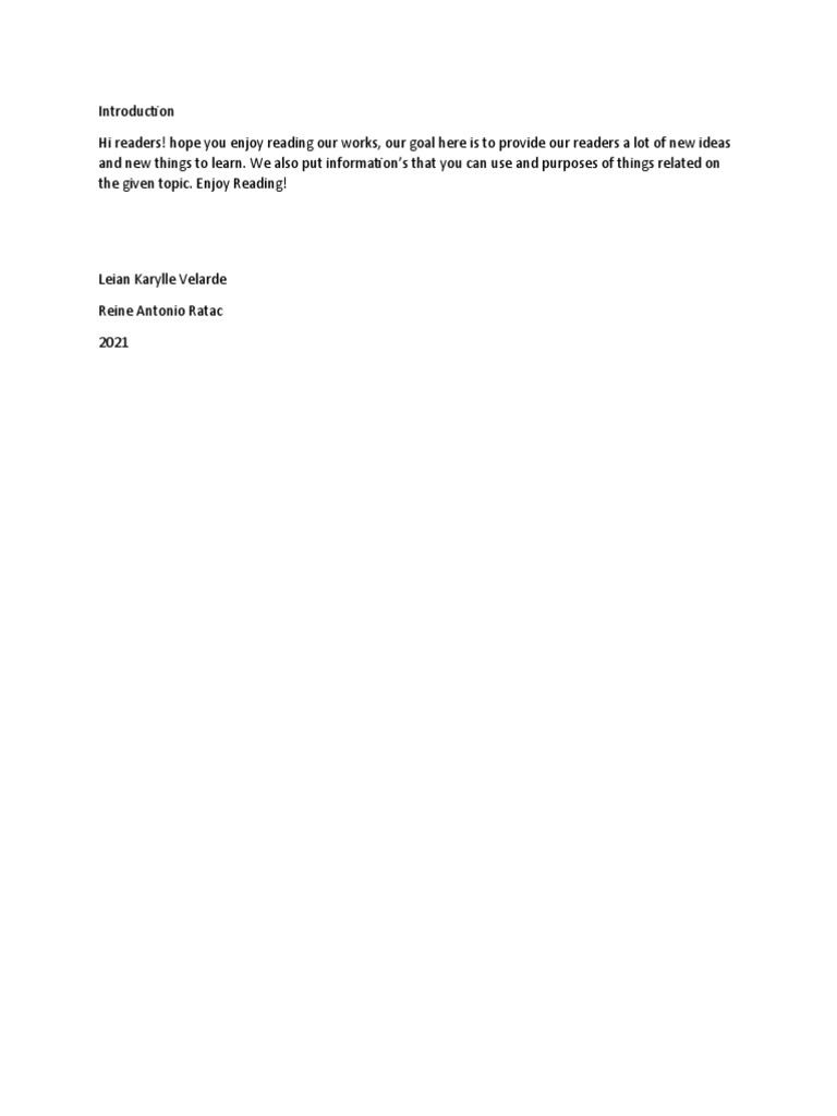 Introduction | PDF