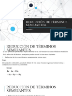 Reducción de términos semejantes