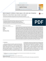 Spatio-Temporal Evolution of Diesel Sprays at The Early Start of Injection