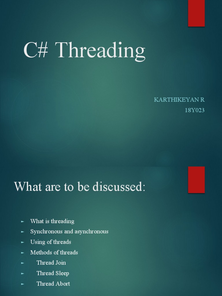 Threading PDF Thread Process