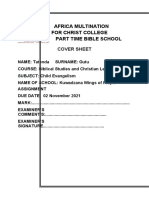 Africa Multination For Christ College Part Time Bible School