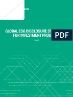 Global ESG Disclosure Standards For Investment Products