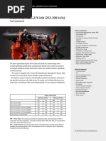 DC09 072A. 226-276 KW (253-309 kVA) : Fuel Optimized