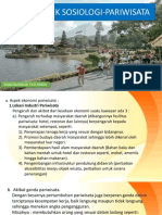 Aspek Sosiologi Pariwisata PDF Sosio