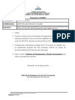 Solicitação de Pagamento Dos Plantões Dos Profissionais No Bloco M Do Pam Salgadinho Ref Abril de 2021