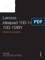 Lenovo Ideapad 100-14IBY/ 100-15IBY: Guia Do Usuário