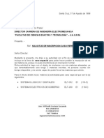 Solicitud de inscripción en caso especial para 2 materias atrasadas en Ingeniería Electromecánica