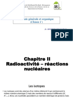 Chapitre II Radioactivité 1