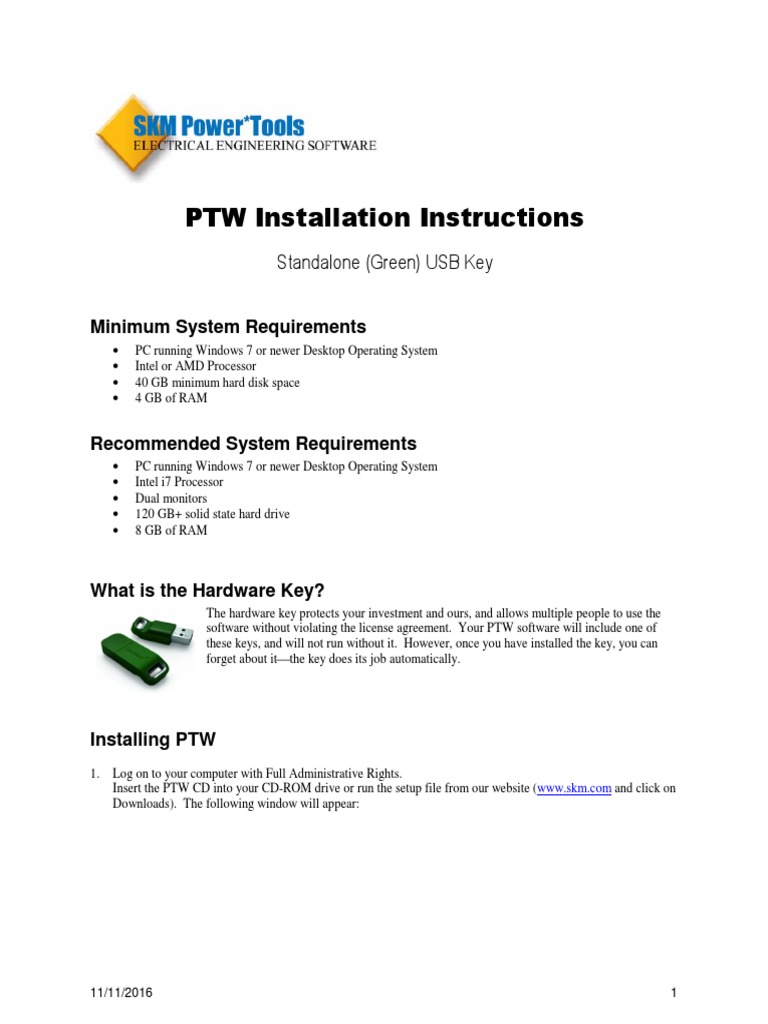 PTW Installation Guide for Windows | PDF
